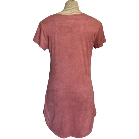 PINK Mini T Shirt Dress by TMG New York Y2K 90’s Vintage Juniors XL or Women’s S - Picture 6 of 9